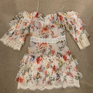 Alice and Olivia floral dress